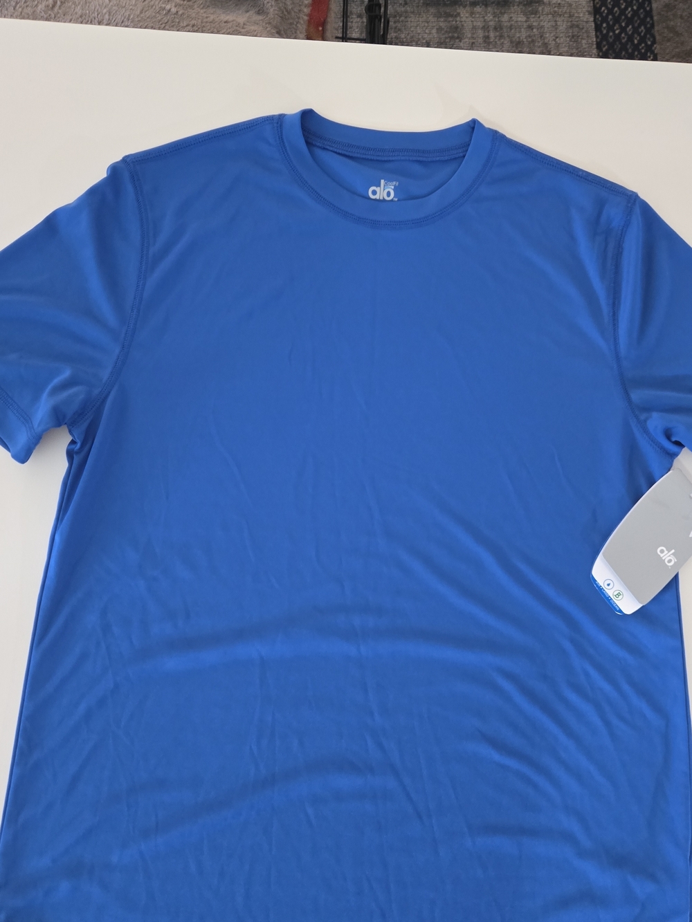 ALO Yoga Men’s Short Sleeve Crew T-Shirt - Royal Blue